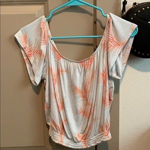 off the a shoulder cute summer top!
